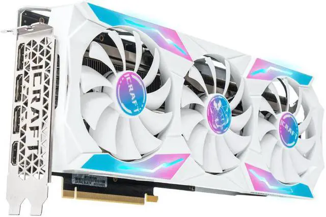 Alt view image 6 of 7 - MAXSUN GeForce RTX 3070 Ti 8GB GDDR6X iCraft Limited Edition Video Gaming Graphics Card GPU for Computer Gaming PC, RGB, Metal Back Plate, PCI Express 4.0 x16 HDMI 2.1 Video Gaming Graphics Cards
