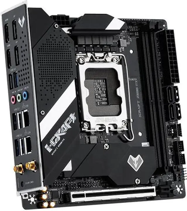 Alt view image 4 of 7 - MAXSUN Motherboard Z690 iCraft ITX WiFi (LGA 1700/ Intel Z690/ Mini-ITX/ DDR5/ Dual M.2/ PCIe 5.0/ USB 3.2 Gen2/ Type-C/Intel WiFi 6E/ Intel 2.5 GbE LAN/Gaming PC Computer Motherboard)