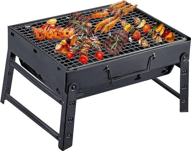 Charcoal Grill Portable BBQ Grill Small Portable Charcoal Grill Mini BBQ  Grill Hibachi Grill Charcoal for Camping Outdoor Cooking Picnics Beach  Hiking