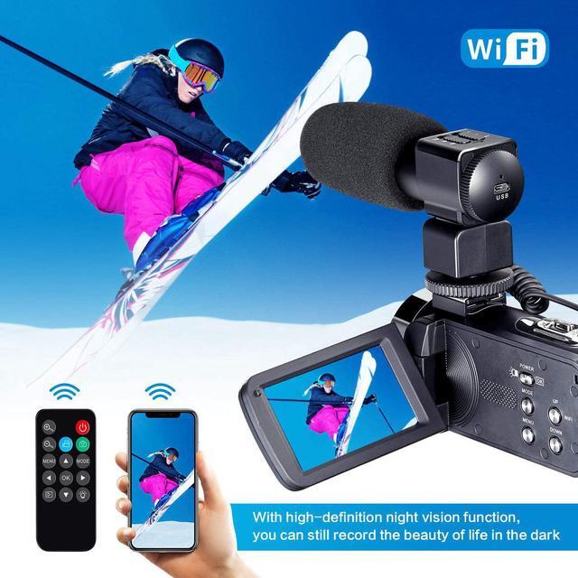 Alt view image 4 of 5 - 4K Camcorder Vlogging Camera for YouTube Ultra HD 4K 48MP Video Camera with Microphone & Remote Control WiFi Digital Camera 3.0" IPS Touch Screen
