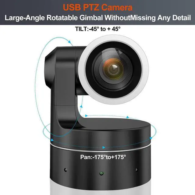 Alt view image 3 of 7 - Conference Room Camera System Hd 1080p 10x Optical Zoom USB Ptz Camera Compatible with Multiple Video Conferencing Software for Business Education Church