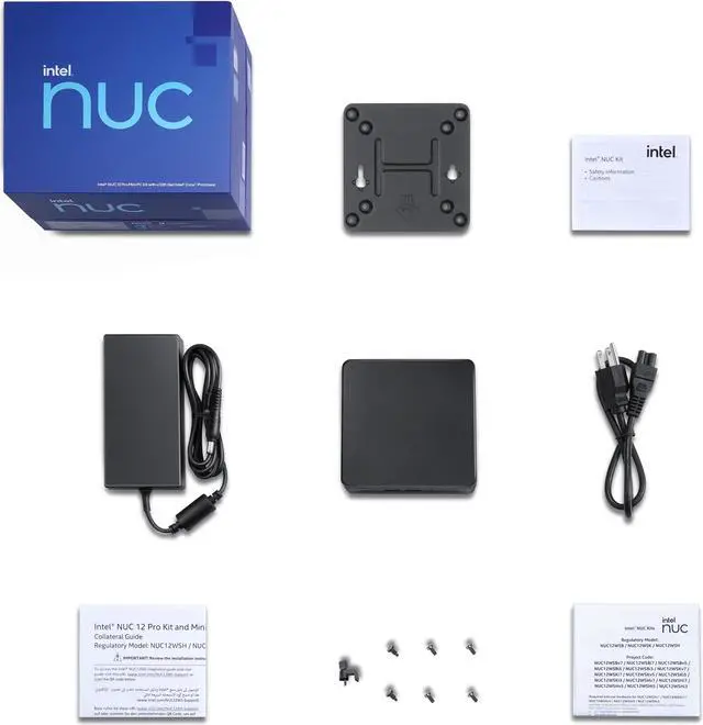 Alt view image 5 of 12 - Intel NUC 12 Pro, Newest 12th Gen Core i5-1240P, Barebone, Intel Iris Xe Graphics 8K, WiFi 6E, Vesa Mounting Bracket