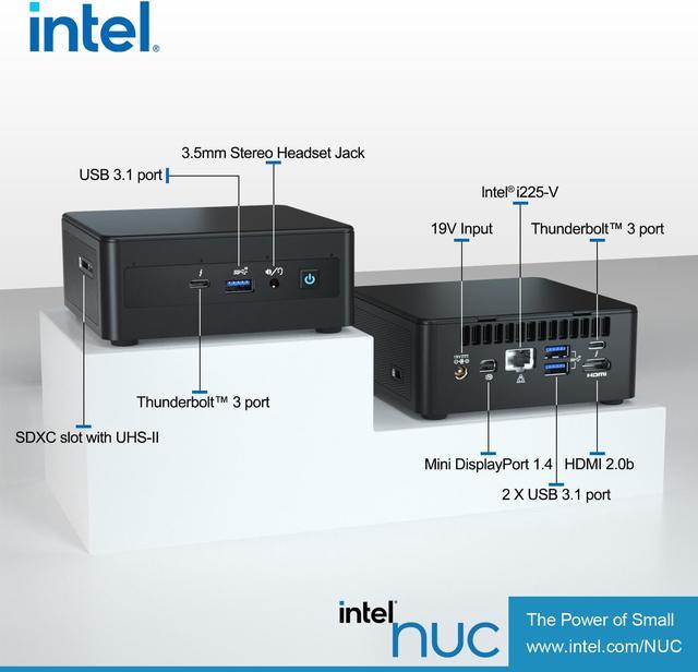  Intel NUC 11 NUC11PAHi7 Panther Canyon Desktop Mainsteam Kit,  Barebone，Intel Core i7-1165G7 4-Core, 2.8 GHz – 4.7 GHz Turbo，8 Thread,  12MB Cache, 28W Intel Iris Xe Graphics,Add't Components Needed. :  Electronics