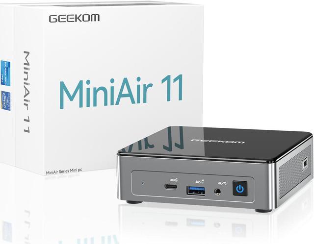 GEEKOM MiniAir 11 mini PC with Celeron N5095 CPU, 8GB RAM, 256GB