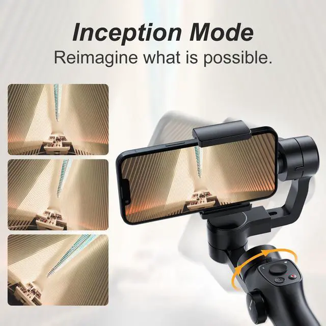 Alt view image 6 of 7 - 3-Axis Gimbal Stabilizer for iPhone 13 12 11 Pro Max XS X XR Samsung s21 s20 Android Smartphone, Handheld Gimble with Focus Wheel, Phone Stabilizer for Video Recording Vlog - FUNSNAP Capture 2s Combo