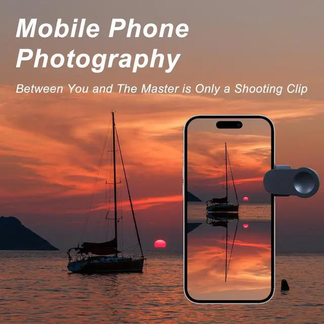 Alt view image 2 of 5 - Smartphone Camera Mirror Reflection Clip Kit, 2023 New Adjustable Phone Camera Mirror Reflection Clip Kit, Mirror Reflection Clip Kit, Mirror Reflection for Phone Camera (Balck)