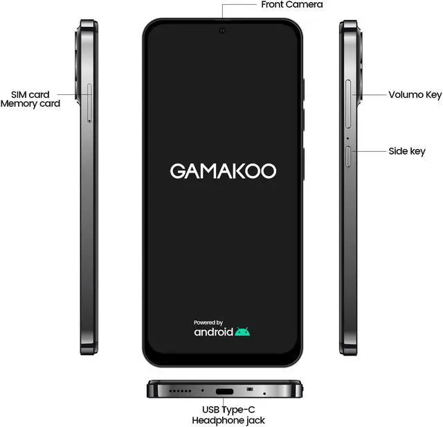 Alt view image 2 of 7 - GAMAKOO G13  Unlocked Smartphone Dual SIM 6.7 inch | 32GB+3GB | 4G Android Cell Phone | Octa-Core | 4000mAh Long Battery Life | Android 10.0 | Cheap Mobile Phone | Blue