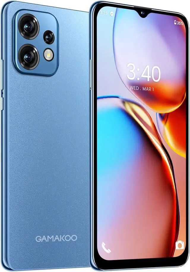Alt view image 5 of 5 - GAMAKOO G40 4G Unlocked Cell Phone Dual SIM | 6.52" HD+ Display | 32GB+3GB | Octa-Core | Android 10.0 | 4000mAh Long Battery | US Version Android Cheap Smartphone | Blue