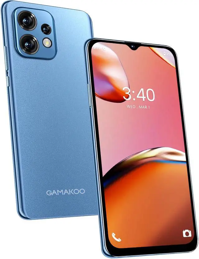 Alt view image 4 of 5 - GAMAKOO G40 4G Unlocked Cell Phone Dual SIM | 6.52" HD+ Display | 32GB+3GB | Octa-Core | Android 10.0 | 4000mAh Long Battery | US Version Android Cheap Smartphone | Blue