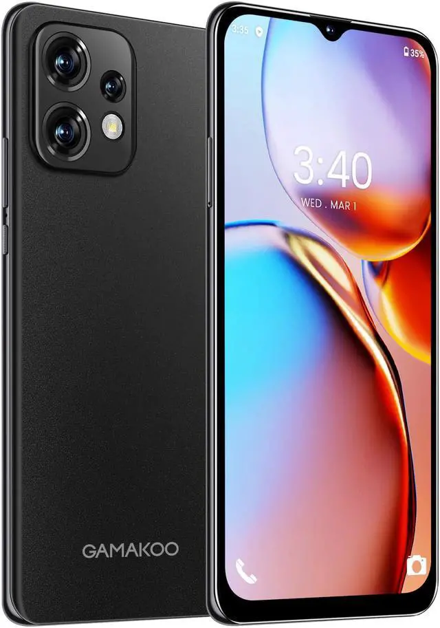 Alt view image 4 of 7 - GAMAKOO G40 4G Unlocked Cell Phone Dual SIM | 6.52" HD+ Display | 32GB+3GB | Octa-Core | Android 10.0 | 4000mAh Long Battery | US Version Android Cheap Smartphone | Black