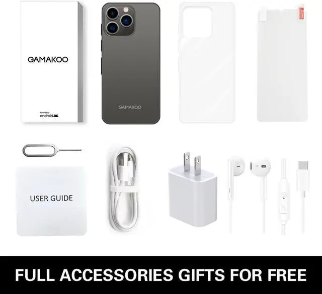 Alt view image 4 of 7 - GAMAKOO G13  Unlocked Smartphone Dual SIM 6.7 inch | 32GB+3GB | 4G Android Cell Phone | Octa-Core | 4000mAh Long Battery Life | Android 10.0 | Cheap Mobile Phone | Blue