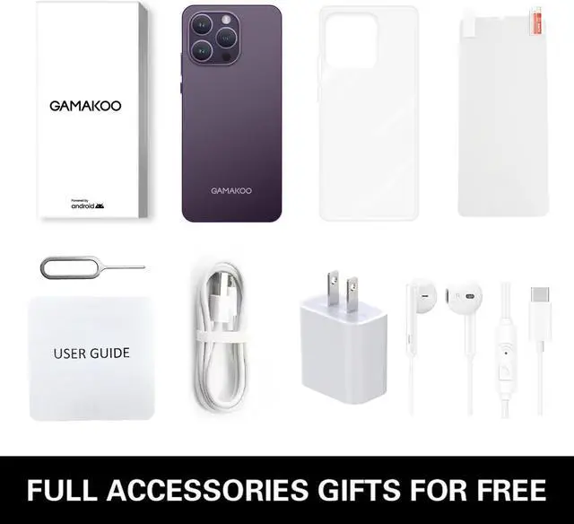 Alt view image 4 of 7 - GAMAKOO G14 Unlocked Cell Phones Dual SIM 64GB+4GB | 6.52" HD+ Display | Octa-Core | Android 10.0 | 4000mAh Long Battery | 4G Android Cheap Smartphone| Blue