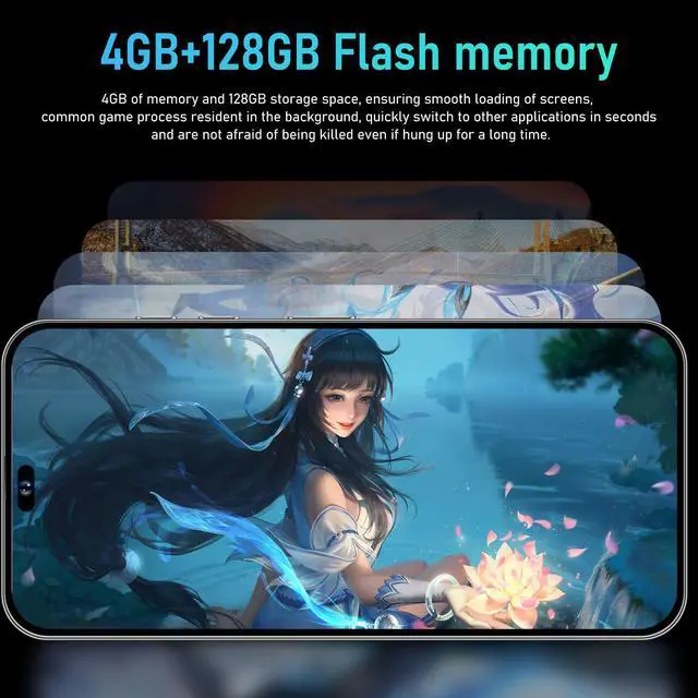 Alt view image 6 of 7 - GAMAKOO G15 Pro Max 5G 6.8" 4GB+128GB Unlocked Smartphone Android Cell Phone 5000mAh