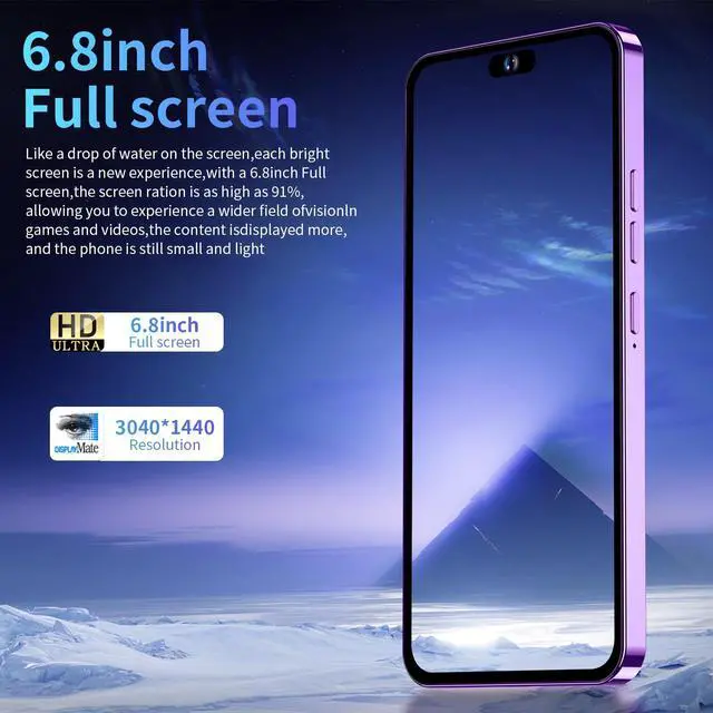 Alt view image 5 of 7 - GAMAKOO G15 Pro Max 5G 6.8" 4GB+128GB Unlocked Smartphone Android Cell Phone 5000mAh