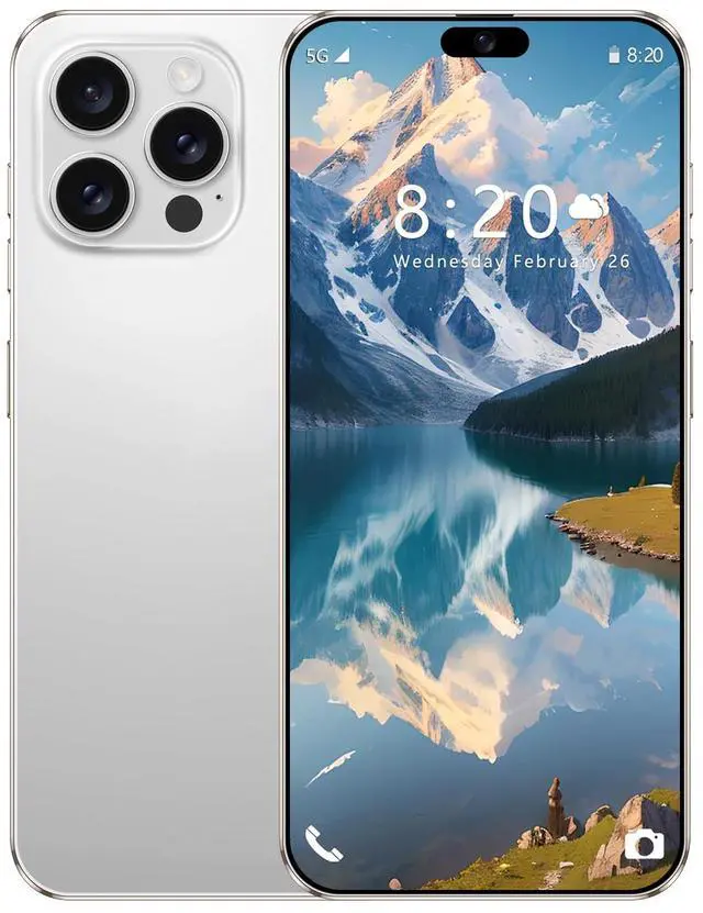Main image of GAMAKOO G16 PRO MAX 5G Smartphone Dual Sim 6GB+128GB | 6.8 inch Screen | Android 15 | 5000 mAh Battery | 16 MP+32 MP | Cheap Unlocked Cell Phone White