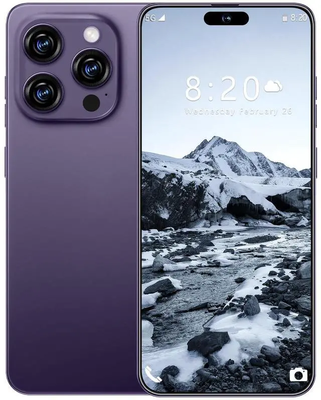 Main image of GAMAKOO G16 PRO MAX 5G Smartphone Dual Sim 8GB+256GB | 7 inch Screen | Android 15 | 6000 mAh Battery | 16 MP+32 MP | Cheap Unlocked Cell Phone Dark Purple