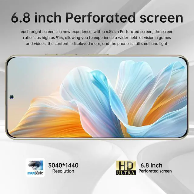 Alt view image 3 of 7 - GAMAKOO G25 Ultra 5G Smartphone Dual Sim 6GB+128GB | 6.8 inch Screen | Android 15 | 5000 mAh Battery | 5MP+16MP | Cheap Unlocked Cell Phone Gold