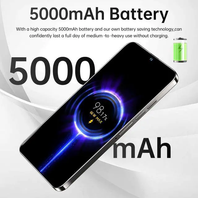 Alt view image 7 of 7 - GAMAKOO G25 Ultra 5G Smartphone Dual Sim 6GB+128GB | 6.8 inch Screen | Android 15 | 5000 mAh Battery | 5MP+16MP | Cheap Unlocked Cell Phone Gold