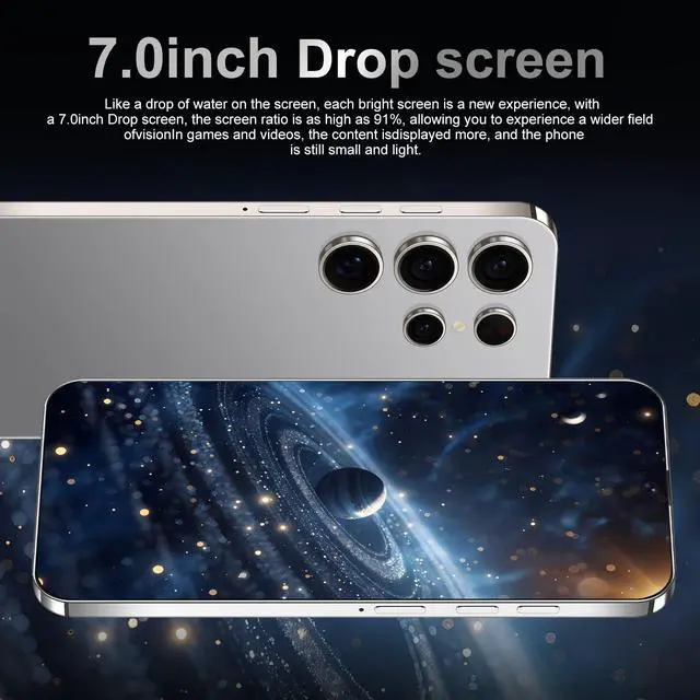 Alt view image 3 of 6 - GAMAKOO G25 Ultra 5G Smartphone Dual Sim 8GB+256GB | 7 inch Screen | Android 15 | 6000 mAh Battery | 16MP+48MP | Cheap Unlocked Cell Phone Purple