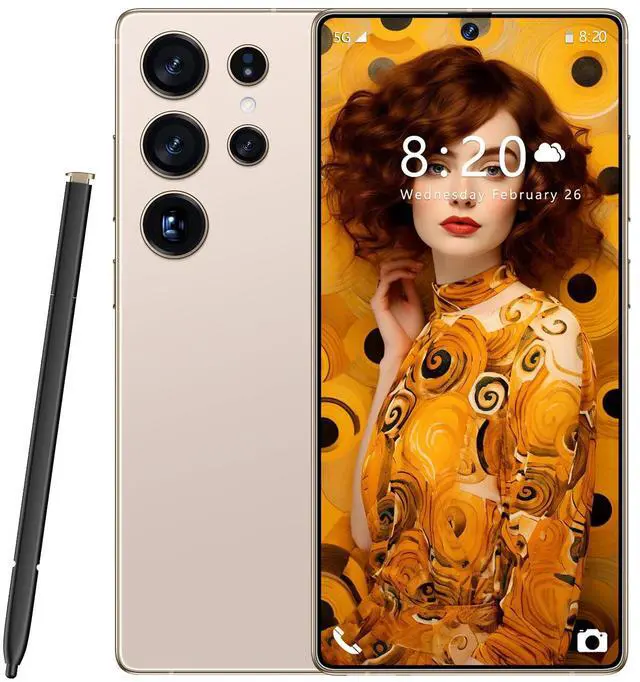 Main image of GAMAKOO G25 Ultra S Pen 5G Smartphone Dual Sim 6GB+128GB | 6.8 inch Screen | Android 15 | 6000 mAh Battery | 16MP+48MP | Cheap Unlocked Cell Phone Gold