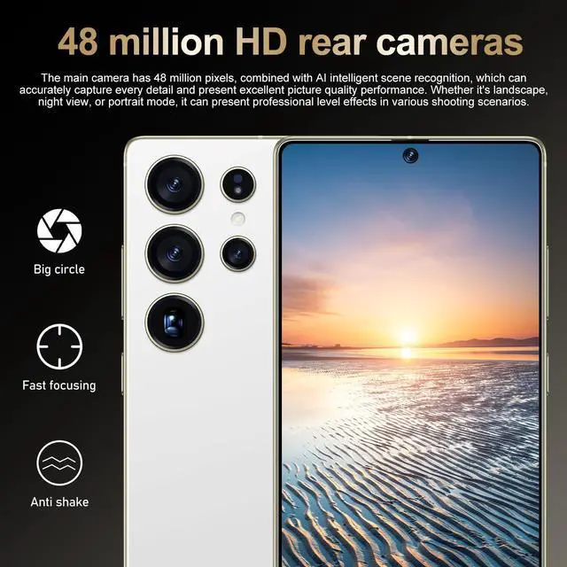 Alt view image 4 of 7 - GAMAKOO G25 Ultra S Pen 5G Smartphone Dual Sim 8GB+256GB | 6.8 inch Screen | Android 15 | 6000 mAh Battery | 16MP+48MP | Cheap Unlocked Cell Phone White