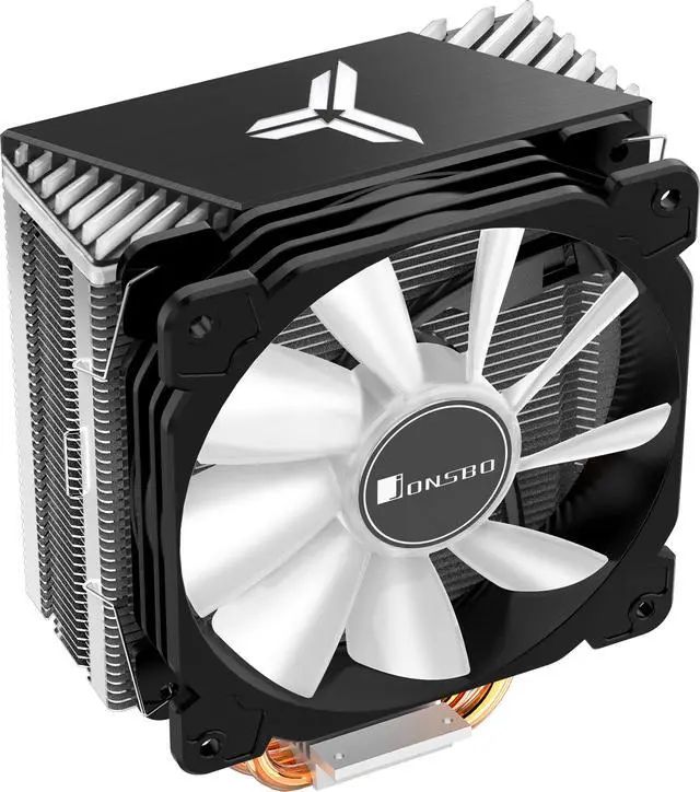 Alt view image 2 of 7 - JONSBO CR1000 GT CPU Cooler , 5V Addressable RGB Computer Air Cooler CPU Heatsink,H:158mm, 4 Copper Heatpipes AM4/AM5 /Intel LGA1700/115X,120mm PWM Fan with Detachable Fan blade, Lighting Top, Black