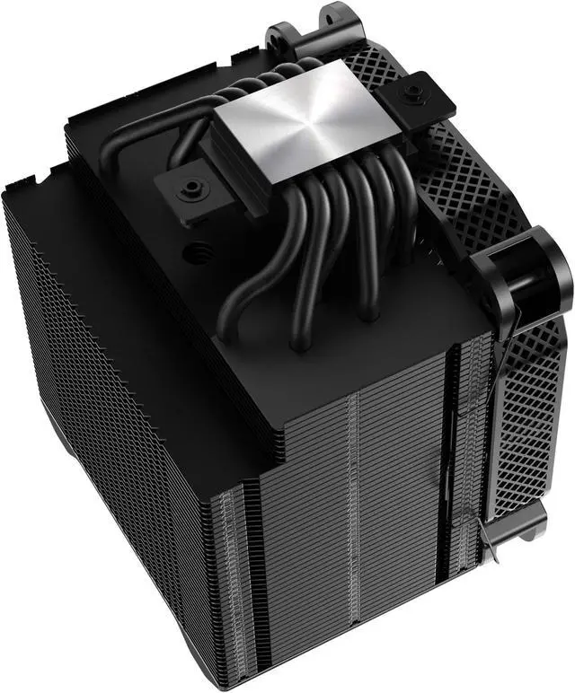 Alt view image 5 of 7 - JONSBO HX6250  Performance CPU Cooler, H162mm  6 Heat Pipe Single Tower Air Radiator , AM5, Crooked Neck Structure, No Block to Memory,14cm High Flow  4 Pin PWM Fan, CTG thermal grease, Black
