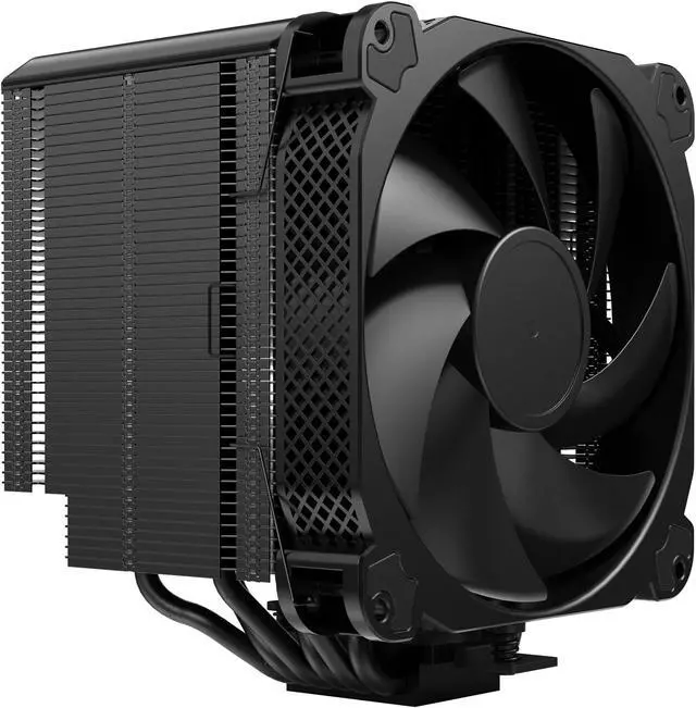 Alt view image 2 of 7 - JONSBO HX6250  Performance CPU Cooler, H162mm  6 Heat Pipe Single Tower Air Radiator , AM5, Crooked Neck Structure, No Block to Memory,14cm High Flow  4 Pin PWM Fan, CTG thermal grease, Black