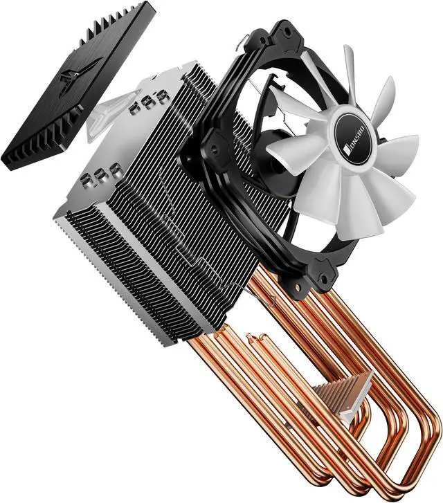 Alt view image 6 of 7 - JONSBO CR1000 PRO CPU Cooler , Air Cooler RGB H158mm, 6 Copper Heat Pipe Insert Aluminum Fin for AM4/AM5 /Intel LGA115X, 120mm PWM RGB Fan with Detachable Blade, Top Cover RGB, Black