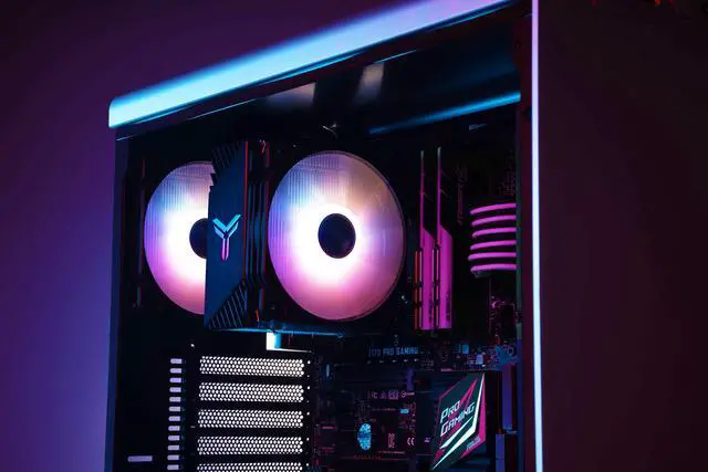 Alt view image 7 of 7 - JONSBO CR1000 PRO CPU Cooler , Air Cooler RGB H158mm, 6 Copper Heat Pipe Insert Aluminum Fin for AM4/AM5 /Intel LGA115X, 120mm PWM RGB Fan with Detachable Blade, Top Cover RGB, Black