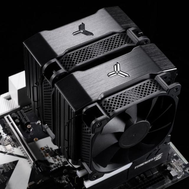 Alt view image 4 of 7 - JONSBO HX7280 TDP280W Performance CPU Cooler, 7 Copper Heatpipes Twin Tower Radiator,H:160MM, 2+1 Fans, LGA1700/AM5 Support, FDB Dynamic Hydraulic Bearing,Standard 1g German Silicone Grease, Black