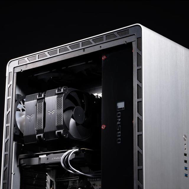 Alt view image 5 of 7 - JONSBO HX7280 TDP280W Performance CPU Cooler, 7 Copper Heatpipes Twin Tower Radiator,H:160MM, 2+1 Fans, LGA1700/AM5 Support, FDB Dynamic Hydraulic Bearing,Standard 1g German Silicone Grease, Black