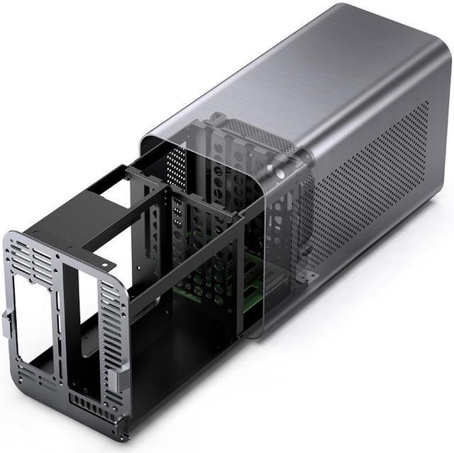 Alt view image 8 of 7 - JONSBO N1 Mini-ITX NAS Chassis, ITX Computer Case, 5+1 Disk Bays NAS Mini Aluminum with Steel Plate Case, Built-in 14cm Fan, Only SFX Power Bite, Support H 70mm CPU Cooler