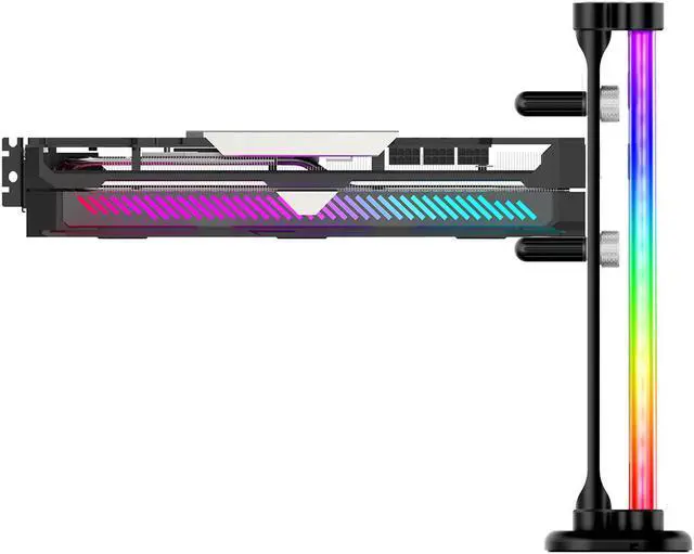Main image of JONSBO VC30, 5V ARGB Graphics card GPU Brace ,H223mm, Graphics card holder for ATX / MATX /ITX , Handscrew Adjust Height with Dual Support, Stronger Magnet Base, Aluminum Magnesium Alloy, Black