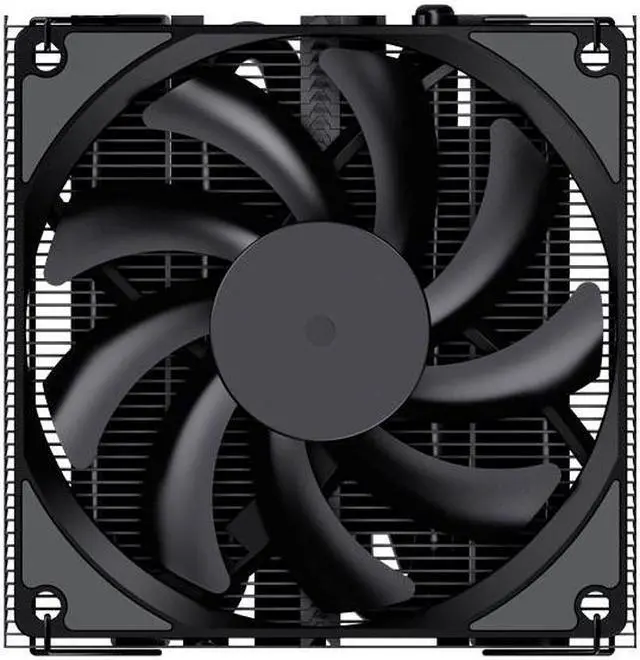 Alt view image 4 of 7 - JONSBO HX4170D BLACK JONSBO HX4170D BLACK High Performance CPU Cooling ,  H45.30mm,Down-flow Radiator, Full reflow Welded Fins Strong Copper Base with 4 High Load Heat Pipes, Black