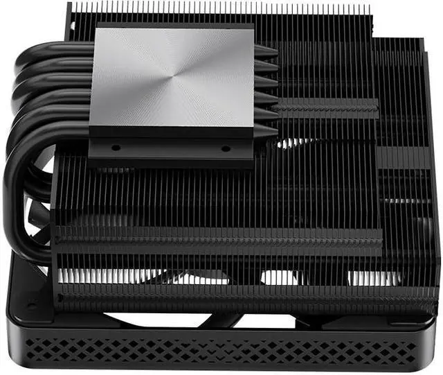 Alt view image 5 of 7 - JONSBO HX6200D BLACK High Performance Down-flow CPU Cooling,6 Copper Heatpipes  Radiator,H:63MM, 12cm Fans, FDB Dynamic Hydraulic Bearing,Standard 1g German Silicone Grease, Black