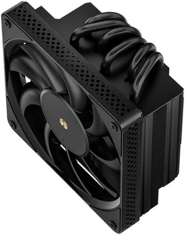 Alt view image 2 of 7 - JONSBO HX6200D BLACK High Performance Down-flow CPU Cooling,6 Copper Heatpipes  Radiator,H:63MM, 12cm Fans, FDB Dynamic Hydraulic Bearing,Standard 1g German Silicone Grease, Black