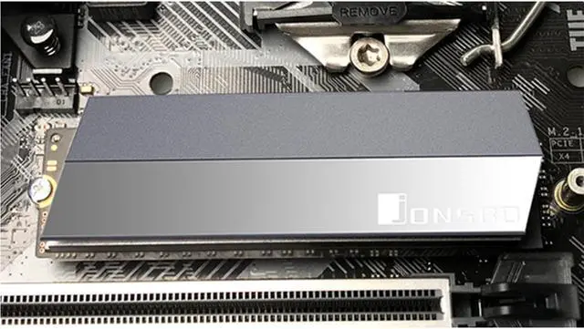 Alt view image 2 of 7 - JONSBO M.2 GRAY SSD Heatsink Cooler , M.2 2280 SSD Cooling Heat Sink, All-Aluminum And Anode sandblasting,  With High Quality Thermal Grease Sheet, Color Gray