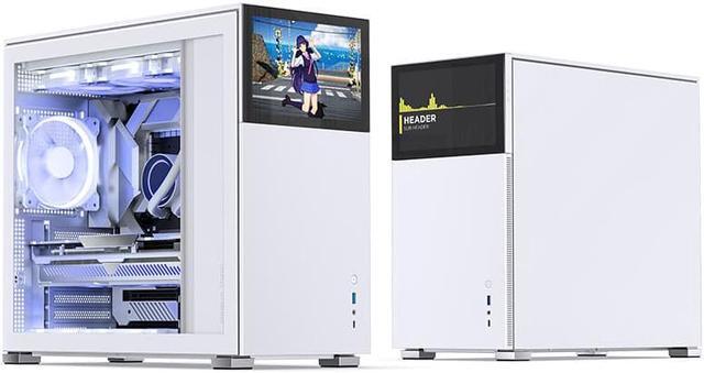 Alt view image 3 of 7 - JONSBO D41 MESH SC WHITE ATX Computer Case with Sub HD-LCD Display, Support MB: ATX/M-ATX,Support GPU RTX 4090(335-400mm), AIO360/280/240, Power ATX/SFX: 100mm-220mm  Multiple Tool-free Design, White