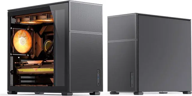 Alt view image 2 of 7 - JONSBO D41MESH BLACK ATX Computer Case, Tempered Glass-1 Side,Support MB ATX/M-ATX ,Support GPU RTX 4090(335-400mm),360/280/240AIO,Power ATX/SFX:100mm-220mm,Multiple Tool-free Design, Black