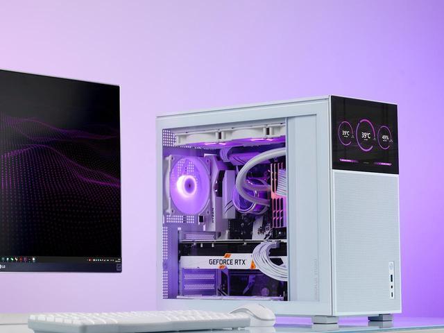 Alt view image 4 of 7 - JONSBO D41 MESH SC WHITE ATX Computer Case with Sub HD-LCD Display, Support MB: ATX/M-ATX,Support GPU RTX 4090(335-400mm), AIO360/280/240, Power ATX/SFX: 100mm-220mm  Multiple Tool-free Design, White