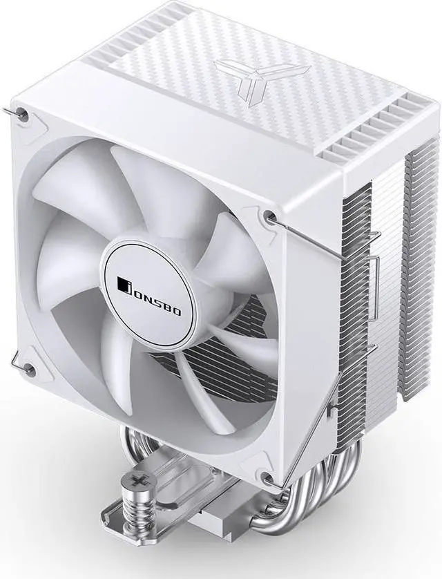 Alt view image 4 of 7 - JONSBO CR1400 EVO COLOR Silent Series Mini CPU Cooler , H130mm, Air Cooling Tower Radiator, Desktop PC AM4/AM5 heatsink, 4 Copper Heatpipes for AMD/Intel LGA1700, 92mm RGB Fan, Lighting Top, white