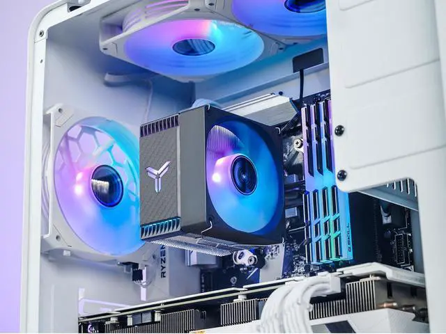 Alt view image 2 of 7 - JONSBO CR1400 EVO COLOR Silent Series Mini CPU Cooler , H130mm, Air Cooling Tower Radiator, Desktop PC AM4/AM5 heatsink, 4 Copper Heatpipes for AMD/Intel LGA1700, 92mm RGB Fan, Lighting Top, Black