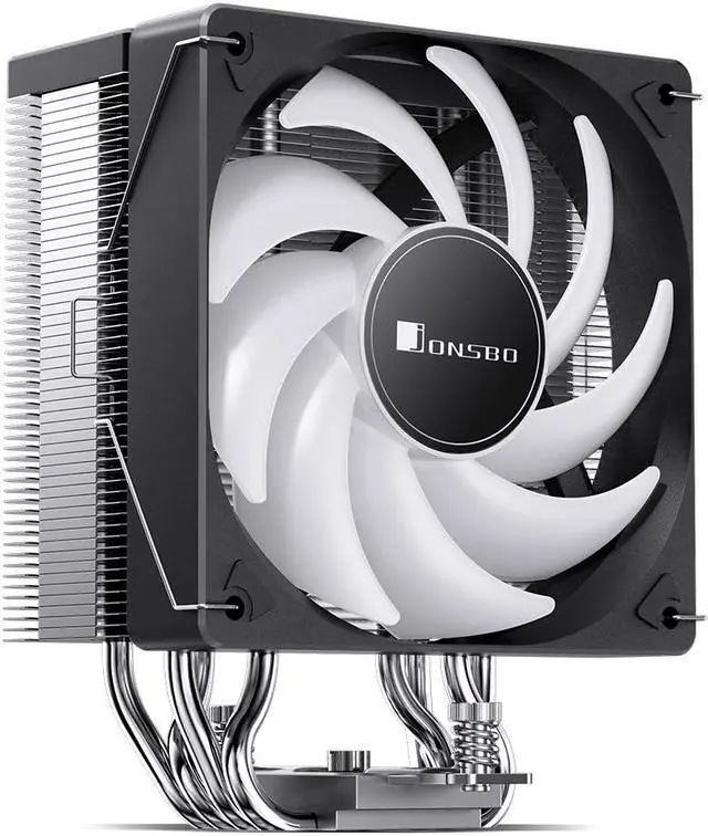 Alt view image 4 of 7 - JONSBO CR1000 EVO COLOR Silent Series CPU Cooler , Air Cooler RGB H154mm, 4 Copper Heat Pipe Insert Aluminum Fin for AM4/AM5/Intel LGA1700, 120mm PWM RGB 9-blades Fan , Top Cover RGB, Black