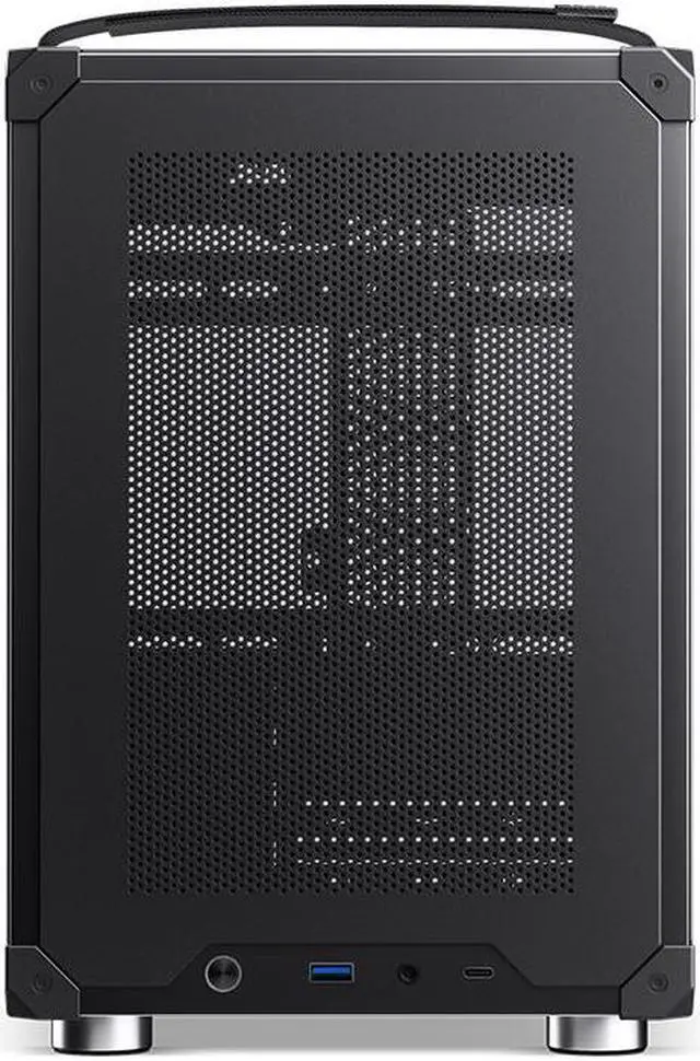 Alt view image 3 of 7 - JONSBO C6 HANDLE MTX Computer Case,Simple Compact Desktop Micro ATX Chassis,1+2 Disk Bays Steel Plate Case,ATX Power Bite (L185mm Max.),Support 75mm CPU Cooler,Upper Cover/Side Panel Tool-free, Black
