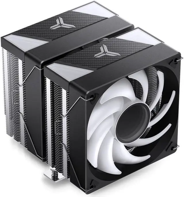 Alt view image 3 of 7 - JONSBO CR-3000ARGB CPU Cooler,120mm Dual-Fan Dual-Tower,7 High Efficiency Composite Anti-gravity Heatpipe,Support AM5/Intel LGA 1700,Illusion topper with ARGB,No Blocking of the Memory, Black