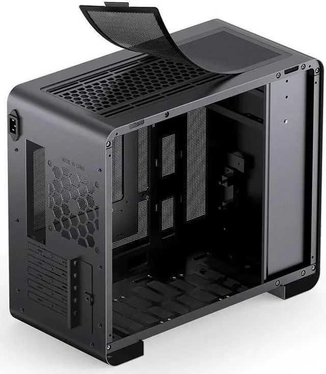 Alt view image 4 of 7 - JONSBO U4 MINI Black MATX  Side-Glass Window Computer Case, Back-plug Compact Desktop Chassis, High Compatibility AIO360, SP GPU 330-420mm PSU 145-200mm, Cooler 165mm , Black