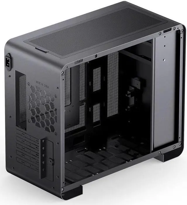 Alt view image 5 of 7 - JONSBO U4 MINI Black MATX  Side-Glass Window Computer Case, Back-plug Compact Desktop Chassis, High Compatibility AIO360, SP GPU 330-420mm PSU 145-200mm, Cooler 165mm , Black