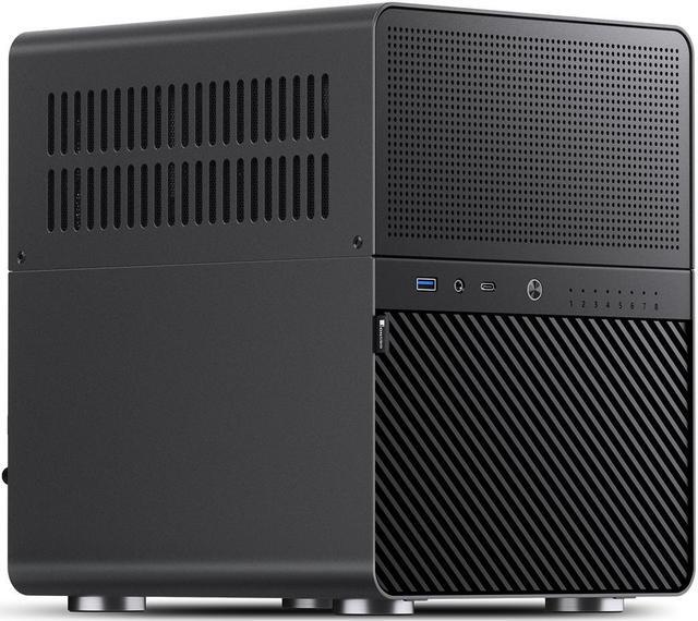 Alt view image 6 of 7 - JONSBO N3 Mini-ITX NAS PC Chassis, ITX Computer Case, 8+1 Disk Bays NAS Mini Aluminum with Steel Plate Case, Built-in 2x10cm Fan,  Power support: SFX105mm, Support 130mm CPU Cooler, Black