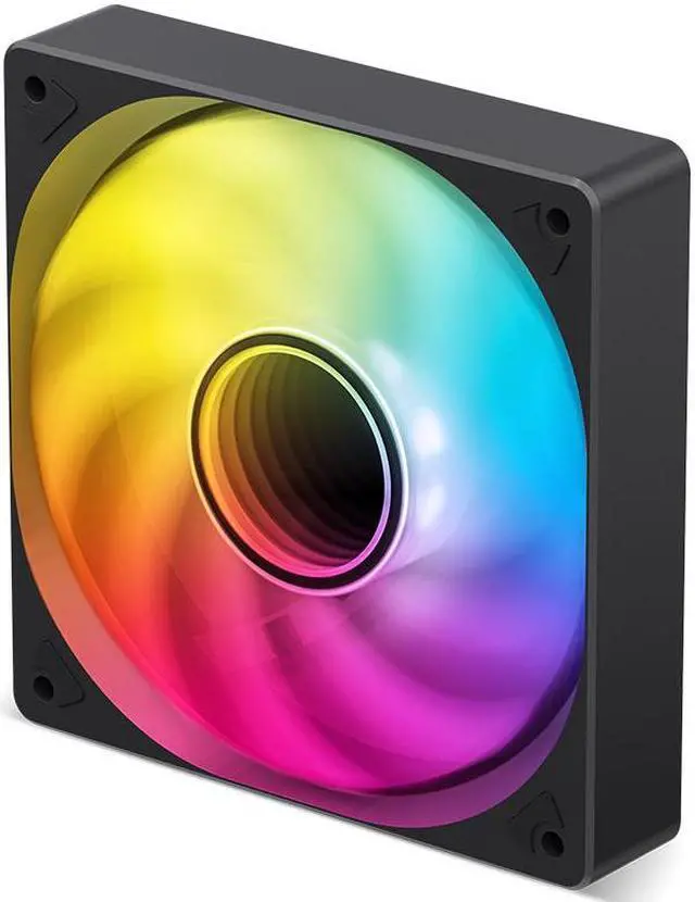 Alt view image 2 of 7 - JONSBO SL-120ARGB Black (Positive) Case Fan,Positive Blade, 120mm Silent Series Fan, Simple frame, Axial lasagna lens, Lower Noise , Black